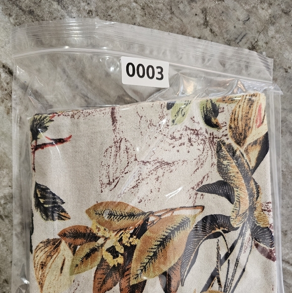 Floral Print Women's 100 % Cotton Pants, Elastic Waist Size L - Picture 10 of 10